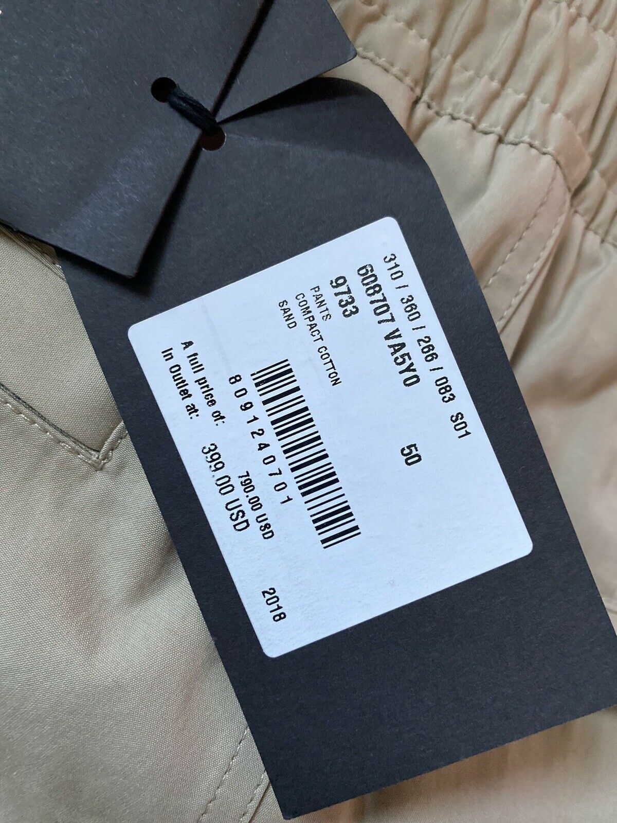 NWT $790 Повседневные брюки Bottega Veneta Коричневые, размер 34 США (50 евро) 608707 Италия