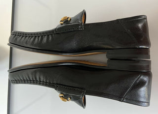 NIB Gucci Herren Horsebit Leder Mokassin Schuhe Schwarz 8,5 US (Gucci 8) 523202 