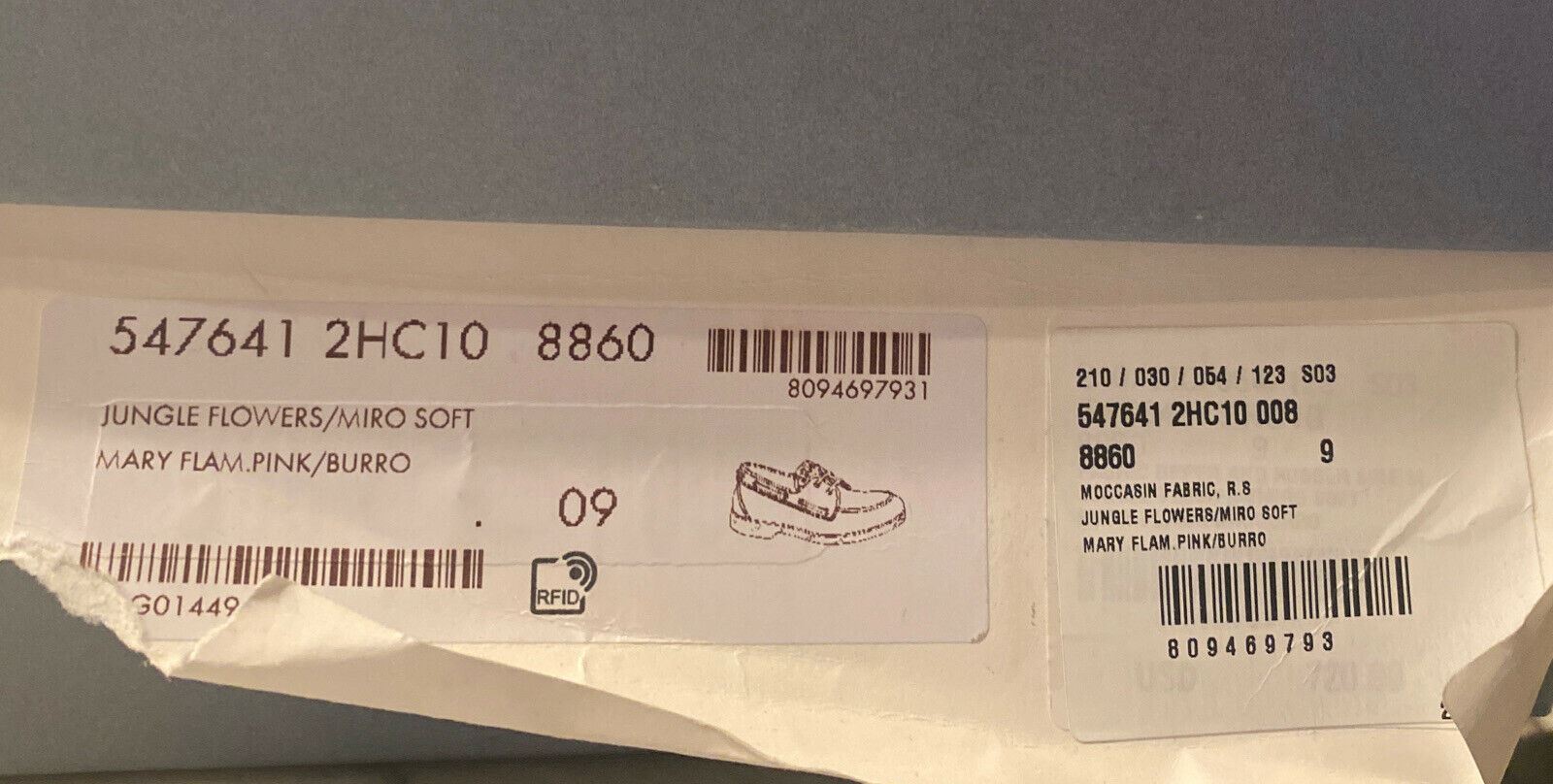 New Gucci GG Men’s Liberty Floral Boat Shoes 9.5 US (Gucci 9) 547641