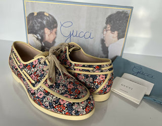 Neue Gucci GG Herren Liberty Floral Bootsschuhe 9,5 US (Gucci 9) 547641 