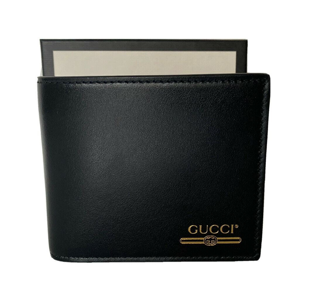 Новый черный кожаный кошелек Gucci Web Bifold, сделанный в Италии 451268 