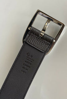 NWT Gucci Men's Dollar Calf Leather Belt Brown 85/34 Made in Italy 449716
