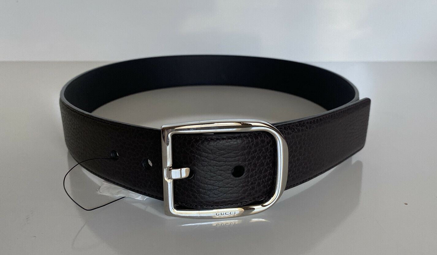 NWT Gucci Men's Dollar Calf Leather Belt Brown 85/34 Made in Italy 449716