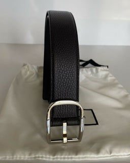 NWT Gucci Men's Dollar Calf Leather Belt Brown 85/34 Made in Italy 449716