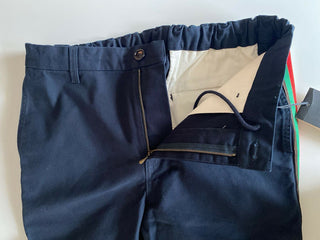 Neu mit Etikett: 1100 $ Gucci Military Cotton Herren-Jogginghose Nachtblau 32 US (48 Euro) 