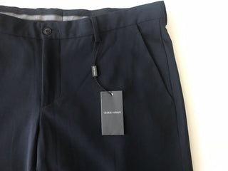 Neu mit Etikett: 975 $ Giorgio Armani Wollanzughose für Herren, Größe 38 US VSP040 – kleiner Schnitt