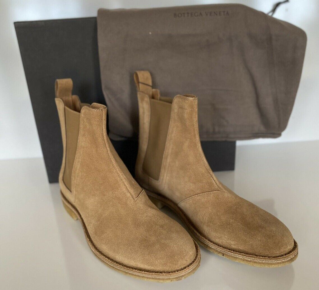 NIB 820 $ Bottega Veneta braune Kalbsleder-Stiefeletten 11 US (44 Euro) 312345 