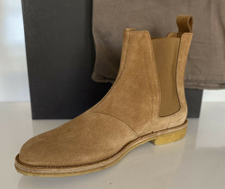 NIB 820 $ Bottega Veneta braune Kalbsleder-Stiefeletten 11 US (44 Euro) 312345 