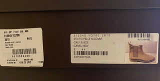 NIB 820 $ Bottega Veneta braune Kalbsleder-Stiefeletten 11 US (44 Euro) 312345 