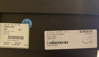 NIB 820 $ Bottega Veneta braune Kalbsleder-Stiefeletten 9 US (42 Euro) 312345 IT 