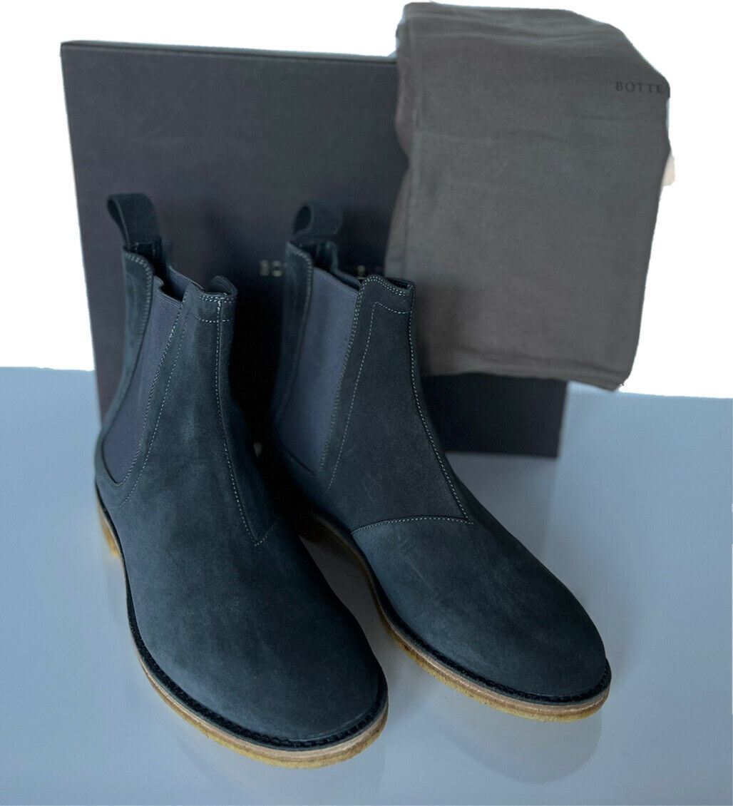 NIB $820 Bottega Veneta Calf Suede Slate Grey Ankle Boots 10 US (43 Euro) 312345
