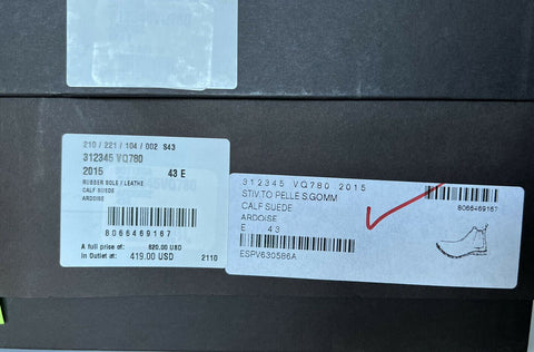 NIB $820 Bottega Veneta Calf Suede Slate Grey Ankle Boots 10 US (43 Euro) 312345