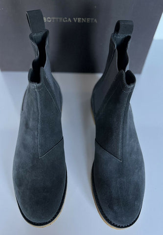 NIB $820 Bottega Veneta Calf Suede Slate Grey Ankle Boots 10 US (43 Euro) 312345