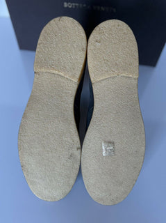 NIB $ 820 Bottega Veneta Kalbsveloursleder Schiefergraue Stiefeletten 10,5 US (43,5) 312345 