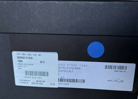 NIB $580 Bottega Veneta Men's Tennis Calf Leather Sandals 7 US (40 Euro) 562342