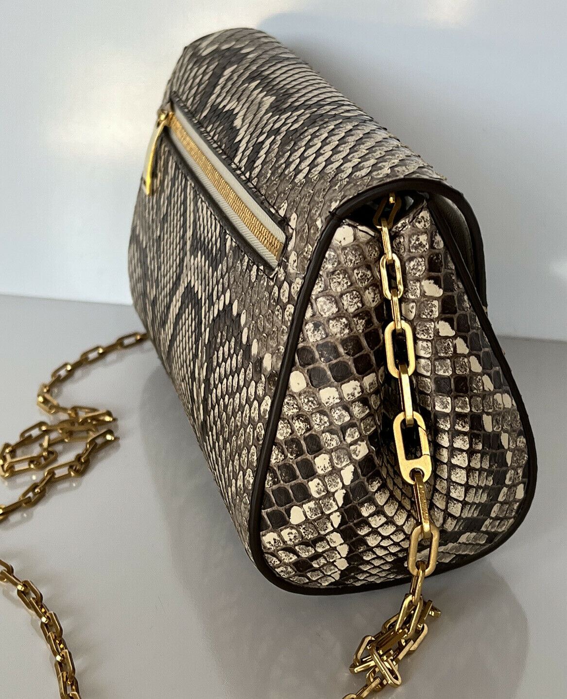 NWT $2550 Bottega Veneta Python Leather Chain Strap Mini Bag 608798 Italy