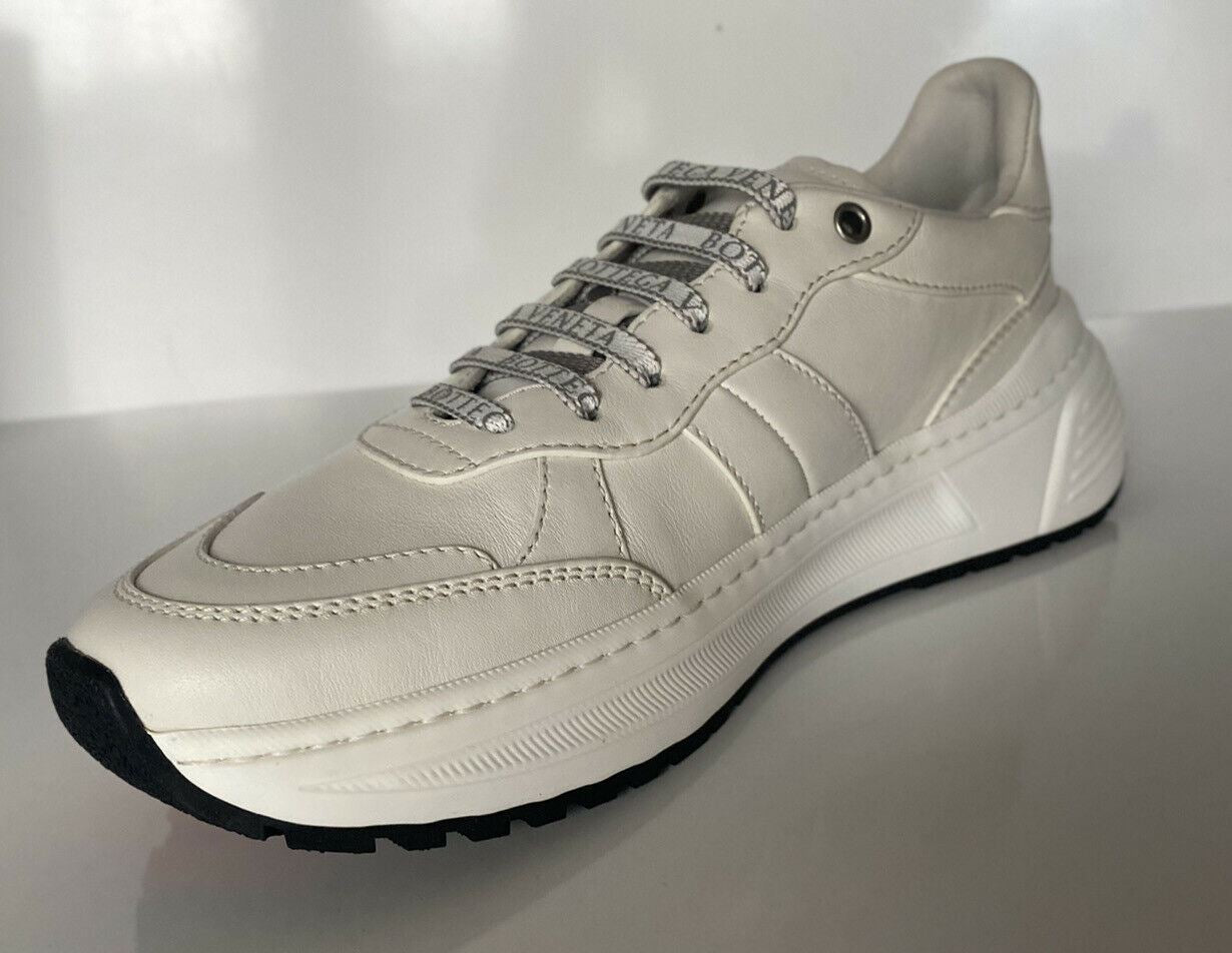 NIB $850 Bottega Veneta Women's White Calf Leather Sneakers 9 US (39 Eu) 565655