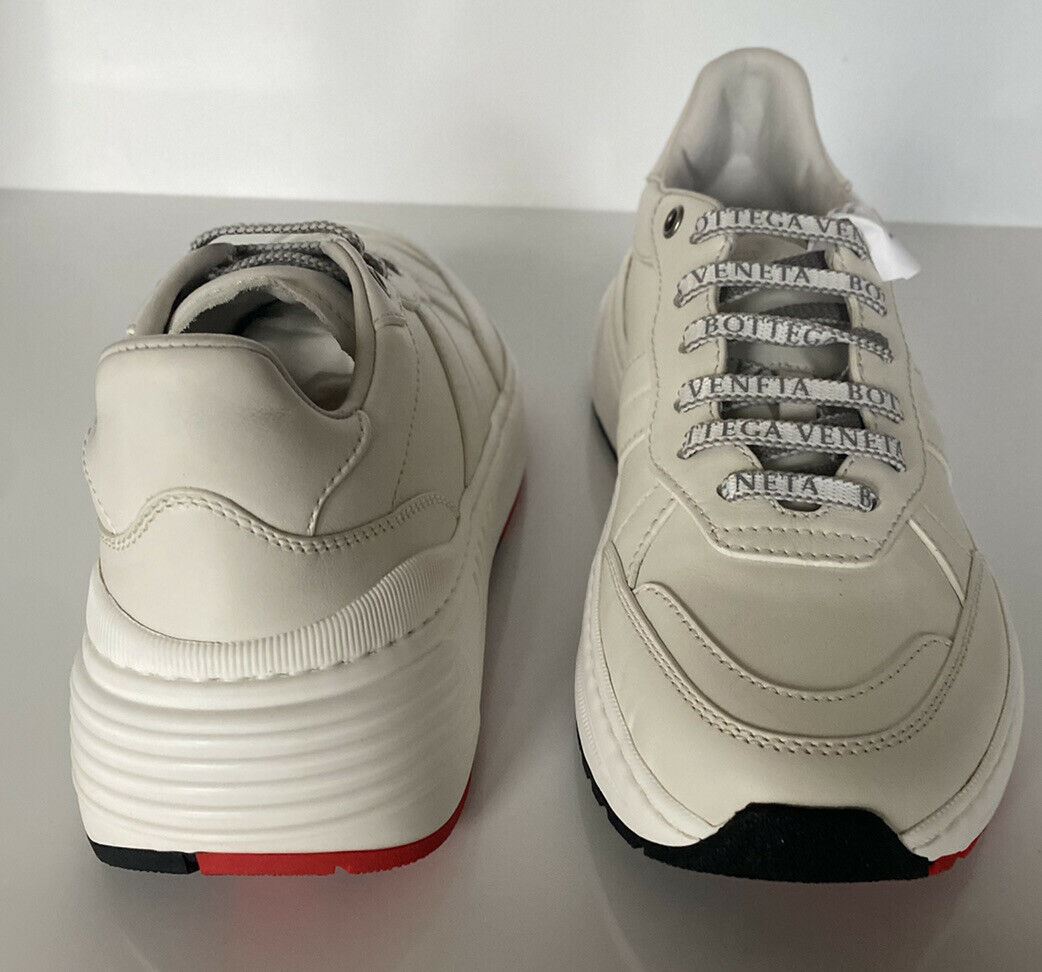 NIB 850 $ Bottega Veneta Damen-Sneakers aus weißem Kalbsleder 10 US (40 Eu) 565655 