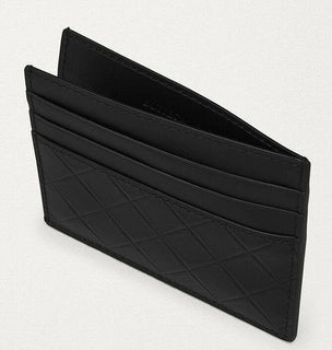 Neu mit Etikett: 250 $ Bottega Veneta Herren-Kartenetui aus Intarsio-Leder Schwarz 619738 Italien 