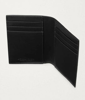 Neu mit Etikett: 330 $ Bottega Veneta Herren-Intarsio-Geldbörse aus zweifach gefaltetem Leder Schwarz 592619 Italien 