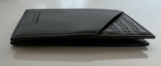 Neu mit Etikett: 680 $ Bottega Veneta Herren-Geldbörse aus Alligatorleder Schwarz 619380 Italien 