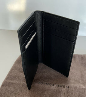 Neu mit Etikett: 680 $ Bottega Veneta Herren-Geldbörse aus Alligatorleder Schwarz 619380 Italien 