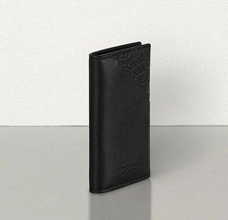 Neu mit Etikett: 680 $ Bottega Veneta Herren-Geldbörse aus Alligatorleder Schwarz 619380 Italien 