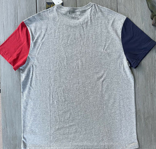 NWT Polo Ralph Lauren Men's Preppy Bear Classic Fit Tri-color T-Shirt Gray XL