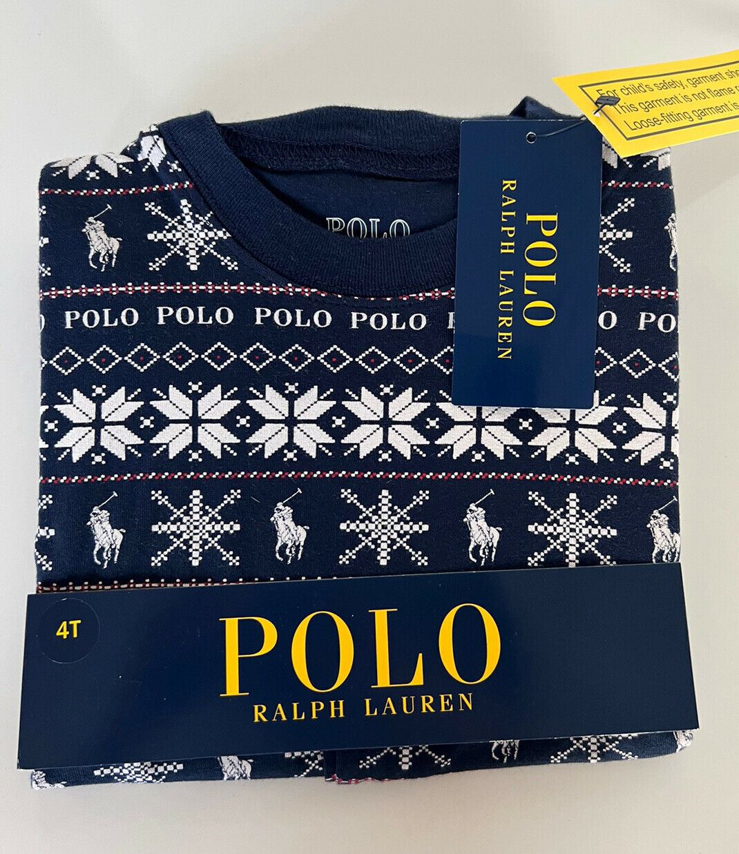 Синий пижамный комплект из 2 предметов для мальчика Polo Ralph Lauren Snowflex (СЗТ) за 50 долларов США 14 США
