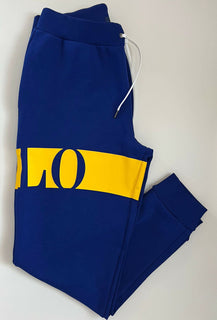 Neu mit Etikett: 125 $ Polo Ralph Lauren Herren-Freizeithose mit großem Polo-Logo in Blau, Größe S