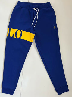Neu mit Etikett: 125 $ Polo Ralph Lauren Herren-Freizeithose mit großem Polo-Logo in Blau, Größe S