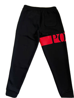 Neu mit Etikett: 125 $ Polo Ralph Lauren Herren-Freizeithose mit großem Polo-Logo in Schwarz, Größe S