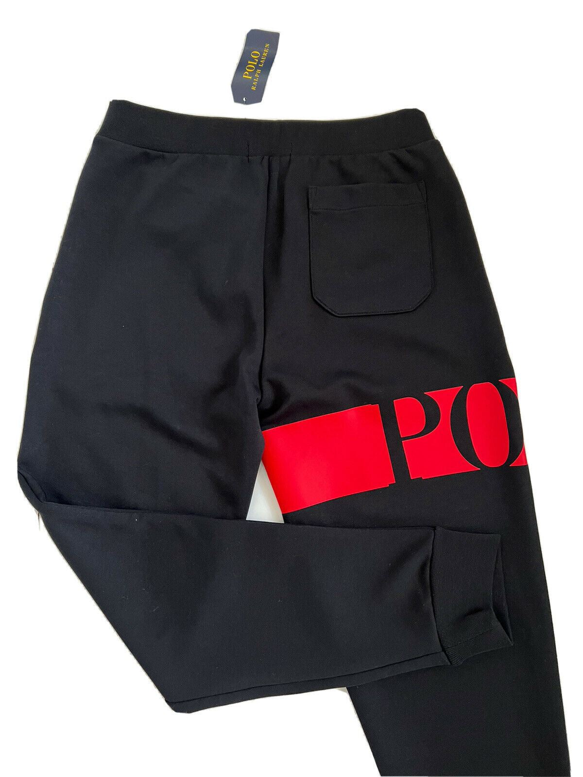 Мужские большие черные повседневные брюки с логотипом Polo Ralph Lauren NWT, маленькие размеры, 125 долларов США