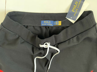 Neu mit Etikett: 125 $ Polo Ralph Lauren Herren-Freizeithose mit großem Polo-Logo in Schwarz, Größe S