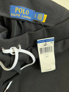Neu mit Etikett: 125 $ Polo Ralph Lauren Herren-Freizeithose mit großem Polo-Logo in Schwarz, Größe S