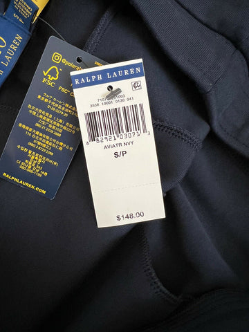 Мужские темно-синие повседневные брюки-авиаторы с карманами NWT $148 Polo Ralph Lauren, маленькие