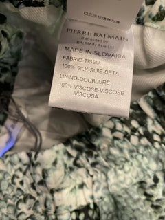 Neu mit Etikett: 585 $ Balmain Damen-Shorts in Kaki mit Schlangenmuster, Größe 36 (M)