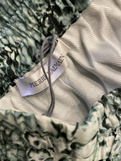 Neu mit Etikett: 585 $ Balmain Damen-Shorts in Kaki mit Schlangenmuster, Größe 36 (M)