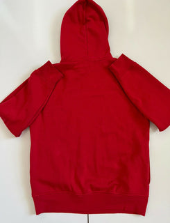 Neu mit Etikett: 198 $ Polo Ralph Lauren Herren-Kapuzenpullover mit Bärenmuster in Rot, Größe M