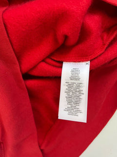 Neu mit Etikett: 198 $ Polo Ralph Lauren Herren-Kapuzenpullover mit Bärenmuster in Rot, Größe M