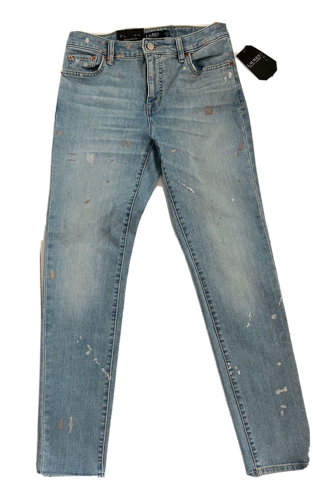 NWT $99.95 Lauren Ralph Lauren Skinny Leg Blue Jeans Size 4  (27 Waist)