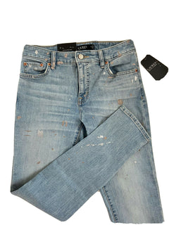 Neu mit Etikett: 99,95 $ Lauren Ralph Lauren Skinny Leg Blue Jeans Größe 4 (27 Taille) 