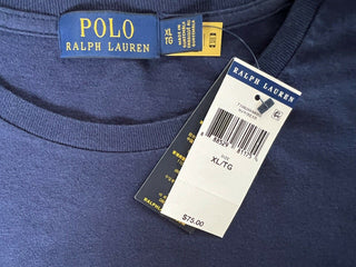 Neu mit Etikett: Polo Ralph Lauren Langarm-T-Shirt mit Bärenmuster, Blau, XL 