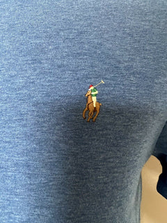 NWT 55 $ Polo Ralph Lauren Custom Slim Fit T-Shirt 2XL in Königsblau