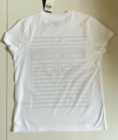NWT $78 Polo Ralph Lauren Women's Yachting Club Short Sleeve T-shirt White Small