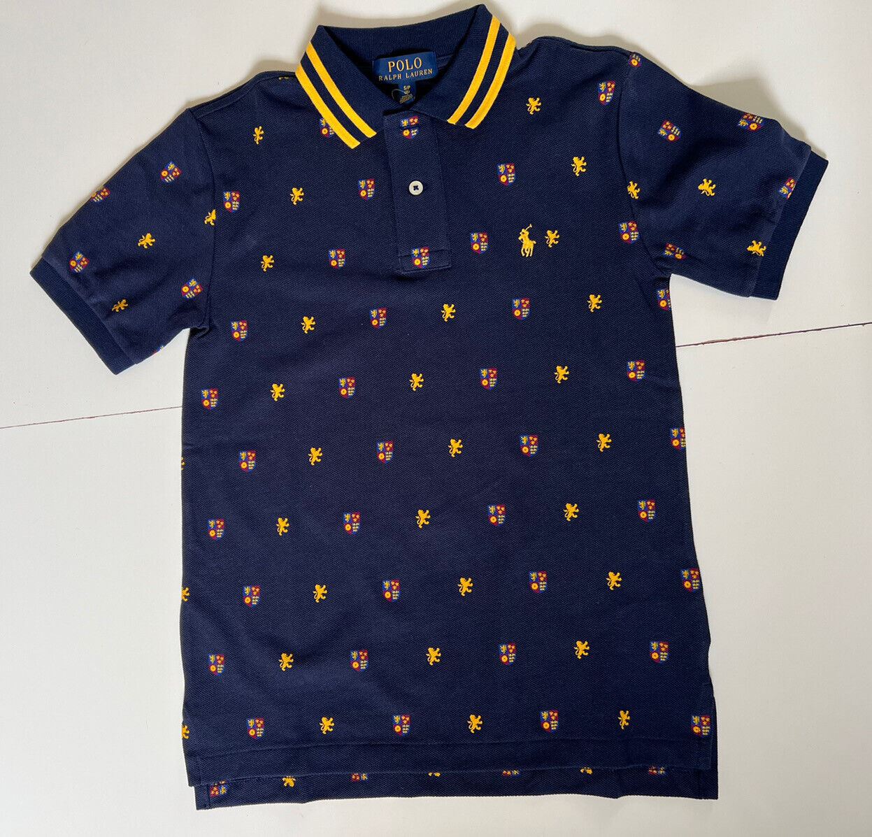 NWT Polo Ralph Lauren Boy's Polo Shirt Blue Small (8)
