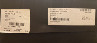 NIB 850 $ Bottega Veneta Damen-Sneakers aus weißem Kalbsleder 10,5 (40,5) 565655 