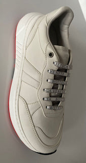NIB 850 $ Bottega Veneta Damen-Sneakers aus weißem Kalbsleder 10,5 (40,5) 565655 