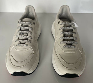 NIB 850 $ Bottega Veneta Damen-Sneakers aus weißem Kalbsleder 10,5 (40,5) 565655 