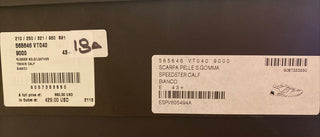 NIB 850 $ Bottega Veneta Herren-Sneakers aus weißem Kalbsleder 10,5 US (43,5) 565646 
